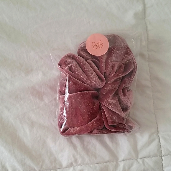 Marsala Sparkle Oversized Scrunchie | Little Poppy Co. - Picture 2 of 3